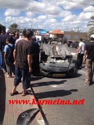 انقلاب سيارة في حارة الشيكونات!